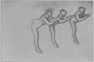 Trois danseuses en maillot.