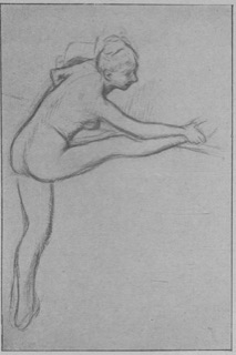 Étude de nu (danseuse à la barre)