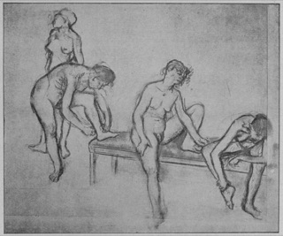 Étude de nu (quatre danseuses)