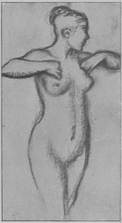 Femme nue debout