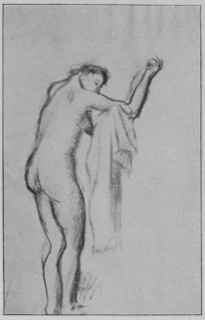 Femme s'essuyant