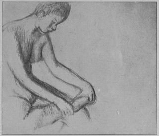 Danseuse assise