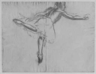 Danseuse vue de profil