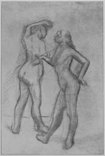 Étude de nu (deux femmes debout)