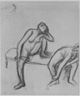 Étude de nu (deux danseuses assises)