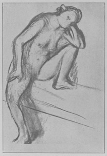 Femme assise (étude de nu)