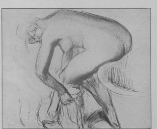 Femme s'essuyant.