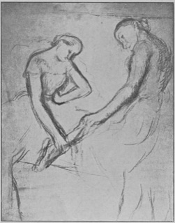 Deux danseuses au repos.