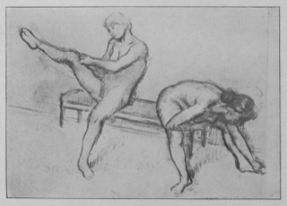 Deux études de nu.