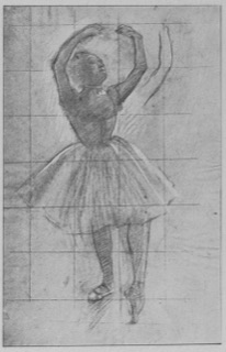 Danseuse vue de profil