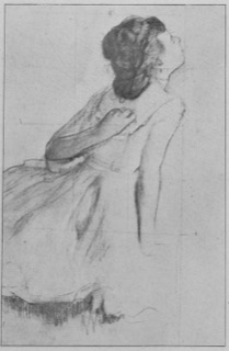Danseuse, vue de profil