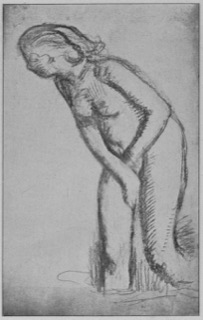 Femme nue debout