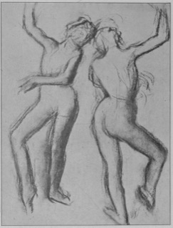 Étude de danseuses en maillot
