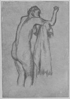 Femme s'essuyant