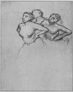 Trois danseuses vues en buste.
