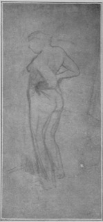 Femme nue debout, les mains sur les hanches