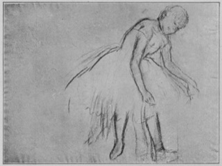 Danseuse vue de profil