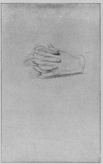 Étude de mains (pour le portrait de Mme Gaujelin)