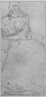 Jeune femme assise