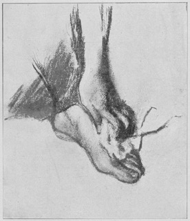 Étude pour une des figures: Femme s'essuyant le pied, du tableau: « Madelle Fiocre dans le ballet de La Source, »