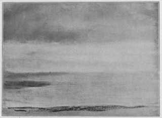 Marine, soleil couchant