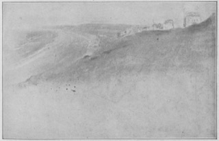 Maisons sur une falaise au bord de la mer
