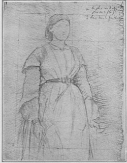 Études pour un portrait de femme.