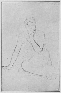 Femme assise.