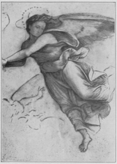 Étude d'après une figure d'Ange des fresques de Signorelli à Orvieto