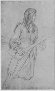 Jeune femme jouant de la guitare