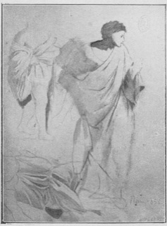 Étude de figures drapées.
