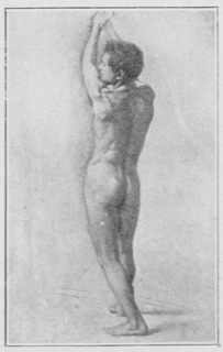 Homme debout (étude de nu)