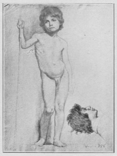 Jeune garçon (étude de nu)