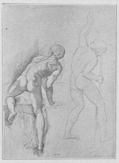 Étude de nu (deux figures d'hommes).