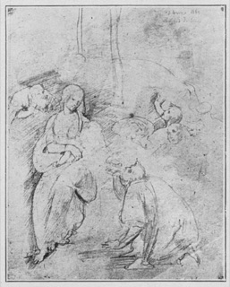 La Vierge et l'Enfant Jésus.
