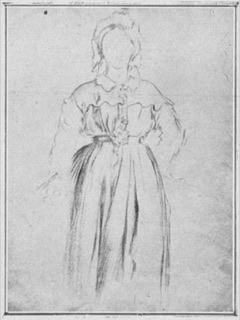 Femme debout, vue de face
