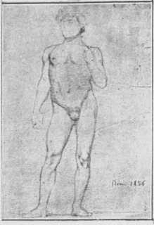 Homme nu, debout