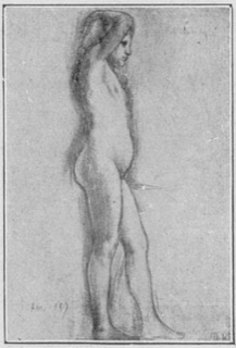 Jeune femme, étude de nu