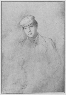 Jeune garçon, buste.