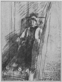 Femme assise dans un fauteuil