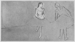 Danseuses dans les coulisses