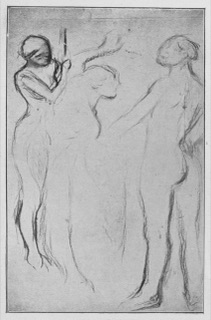 Trois danseuses en maillot