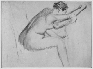 Baigneuse assise