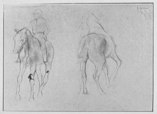 Deux études de jockey