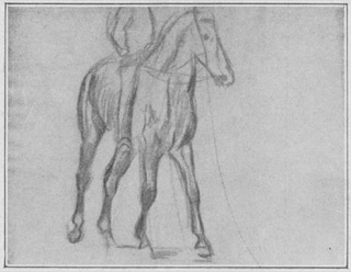 Étude de cavalier