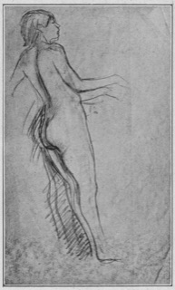 Femme nue, profil