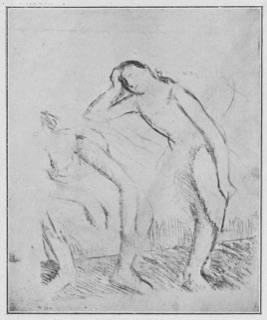 Deux danseuses au repos.