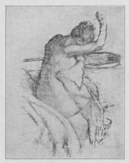Femme s'essuyant