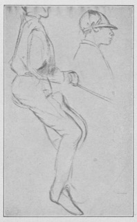 Deux études de jockey