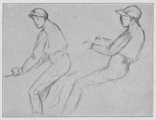 Deux études de jockey